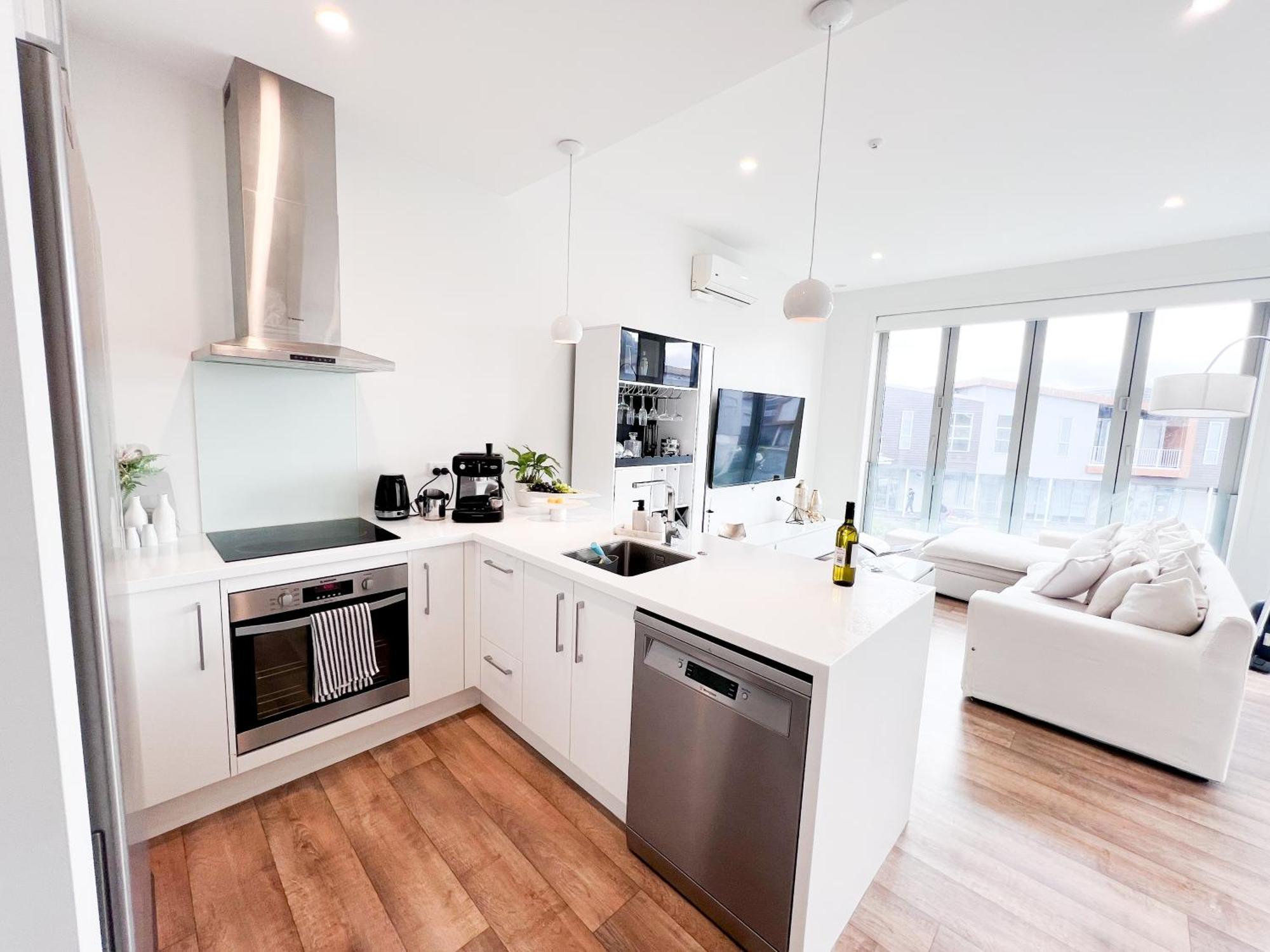 Luxury 2 Bedroom Apartment With Cocktail Bar And Espresso Machine Auckland Luaran gambar